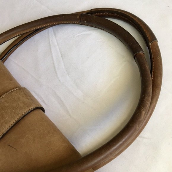 COACH Hampton‎ Soho Light Tan Genuine Leather Satchel Shoulder Bag H3S-9550 - Picture 5 of 14